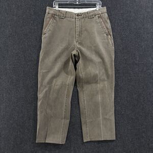 Orvis Pants Men's 34 Khaki Tan Brown Cotton Casual Straight Leg Chinos Classic